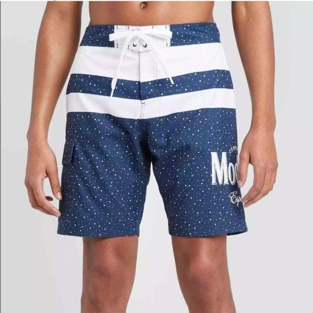 Cereveza Modelo Beer Men's Board Shorts Swim Trunks - XS